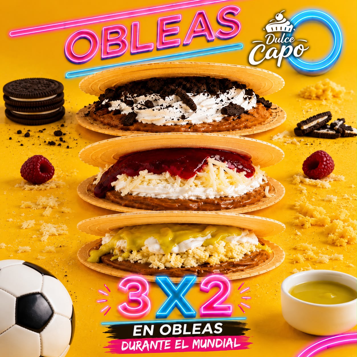 3x2 en Obleas durante el Mundial