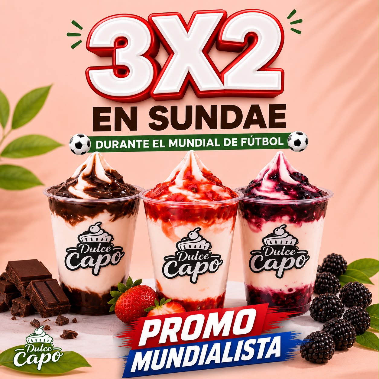 3x2 en Sundae durante el Mundial